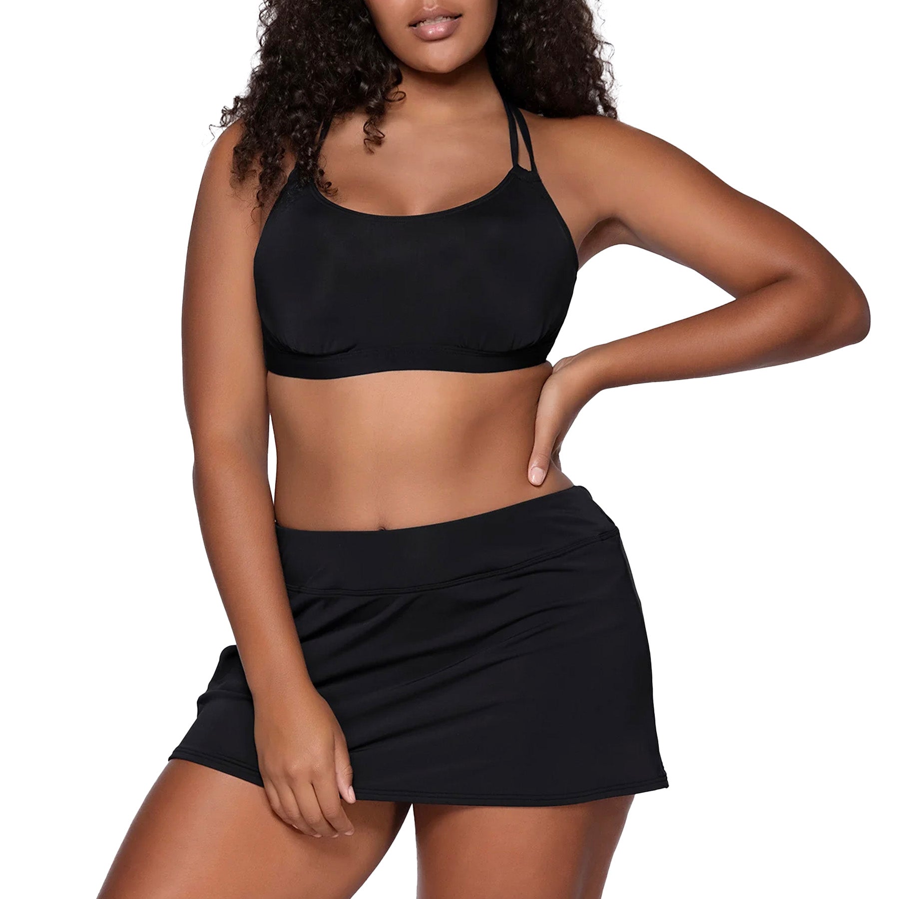 Sunsets Taylor Bralette Bikini Top 56 Black Set