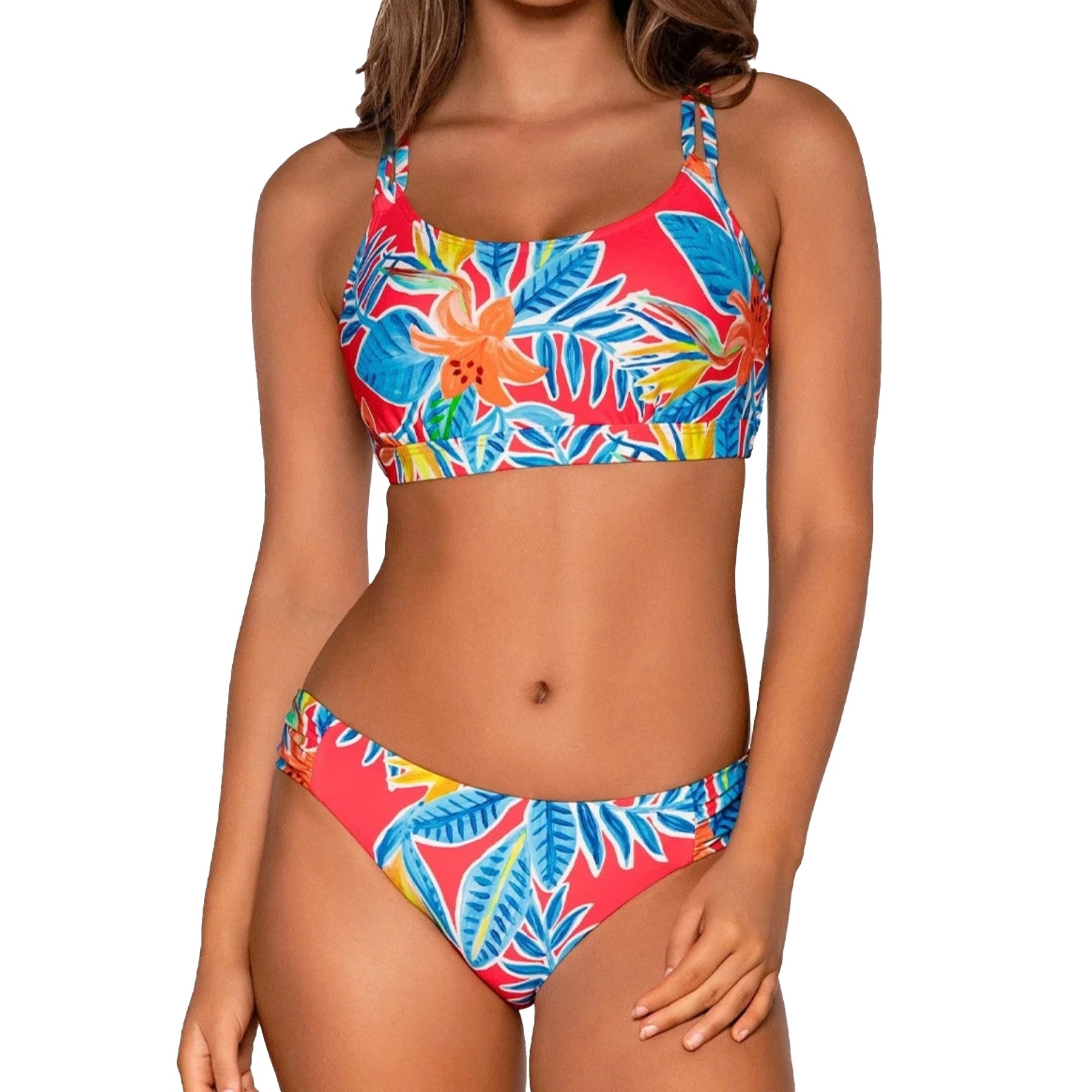 Sunsets Taylor Bralette Bikini Top 56 Tiger Lily Set