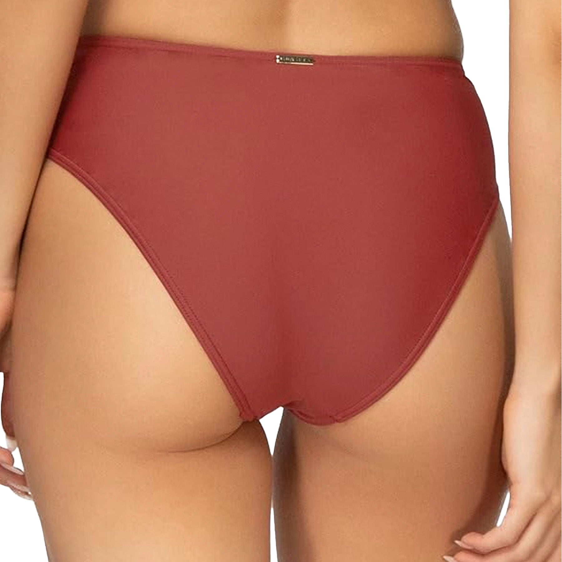 Sunsets Tessa Tie High Rise Bikini Bottom 29B Tuscan Red Back