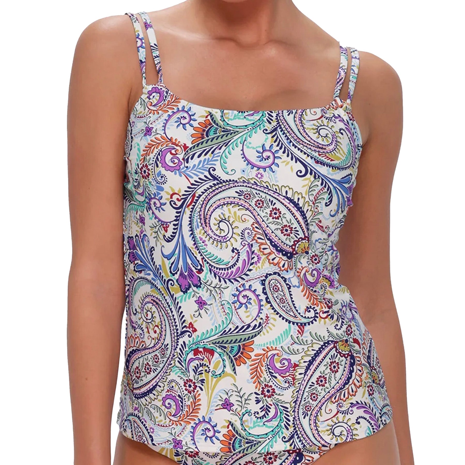 Sunsets Taylor Tankini Top 75 Tide Pool Twist Front