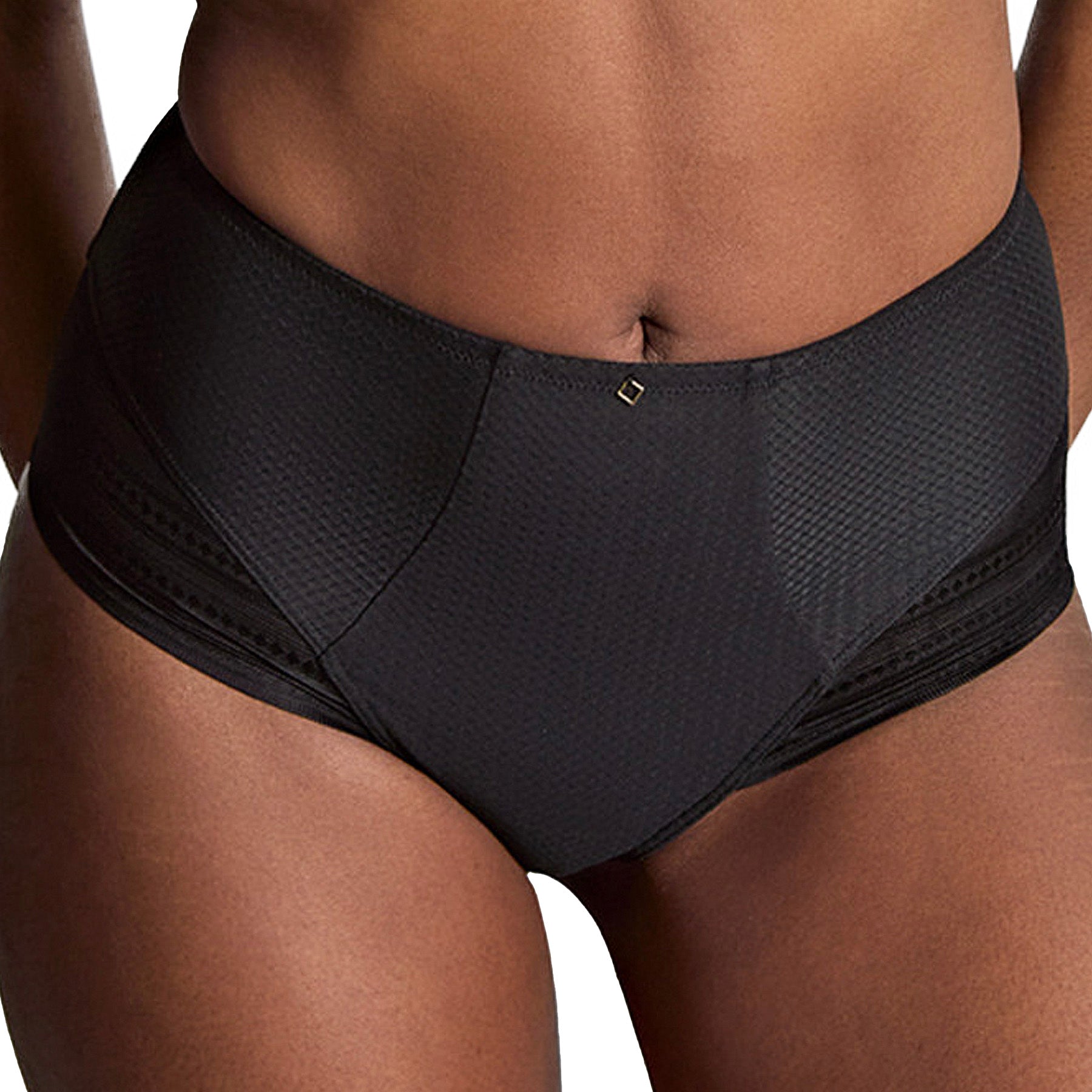 Panache Serene High Waist Brief 10303 Black Front