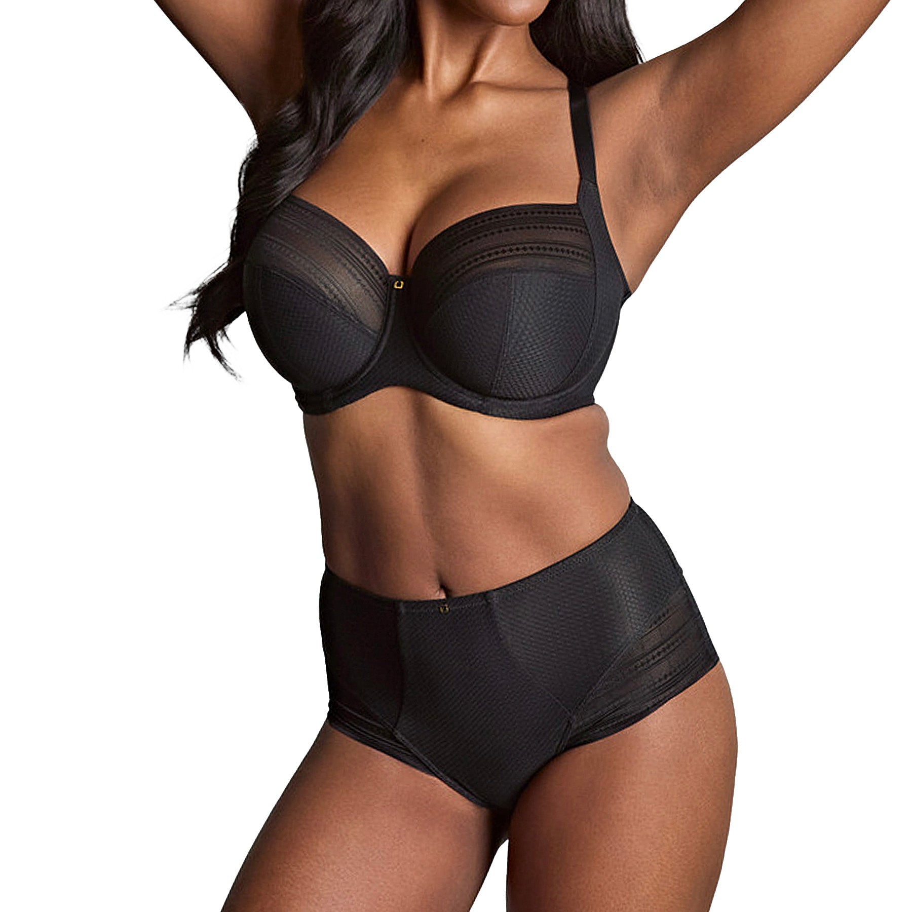 Panache Serene High Waist Brief 10303 Black Set