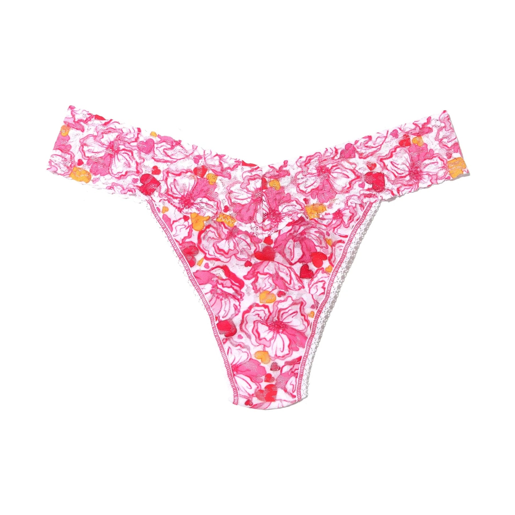 Hanky Panky Printed Signature Lace Original Rise Thong PR4811 - XOXO