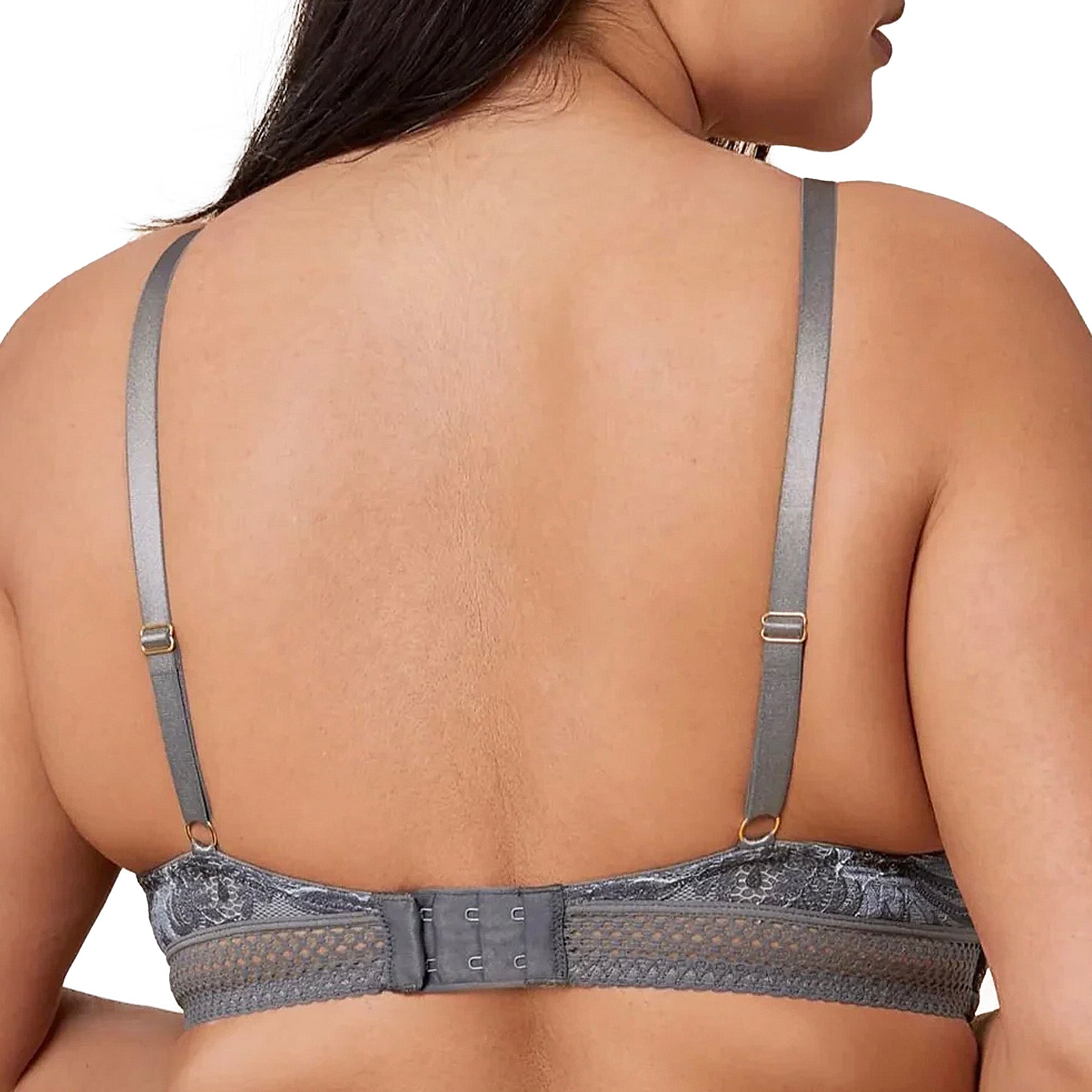 Montelle Silk & Smoke Wire Free Bra 9485 French Floral Back