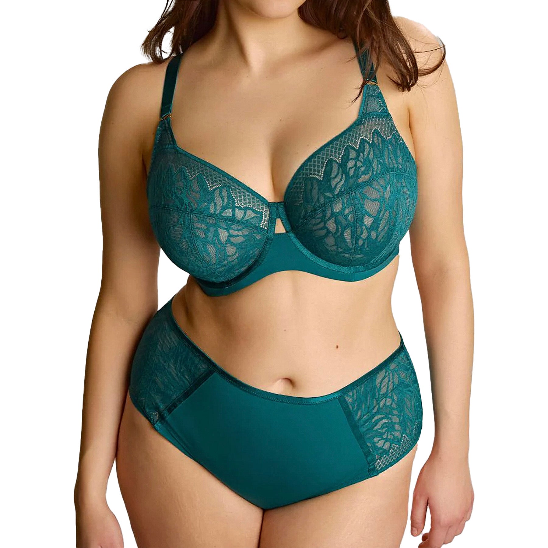 Panache Sculptresse Sophia Full Cup Bra 11195 Teal Blue Set