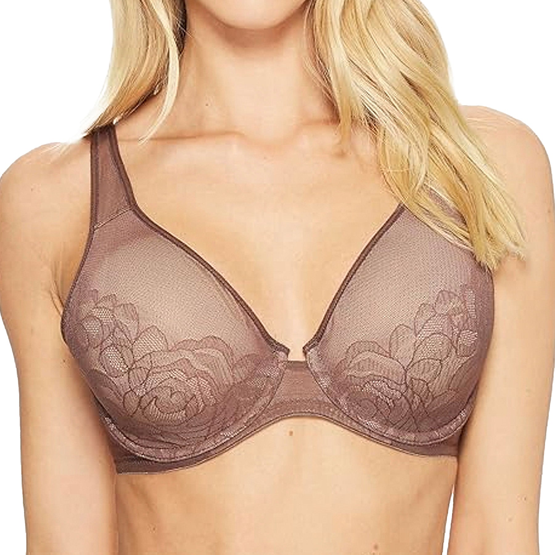 Wacoal Stark Beauty Underwire Bra 855225 Coffee Front
