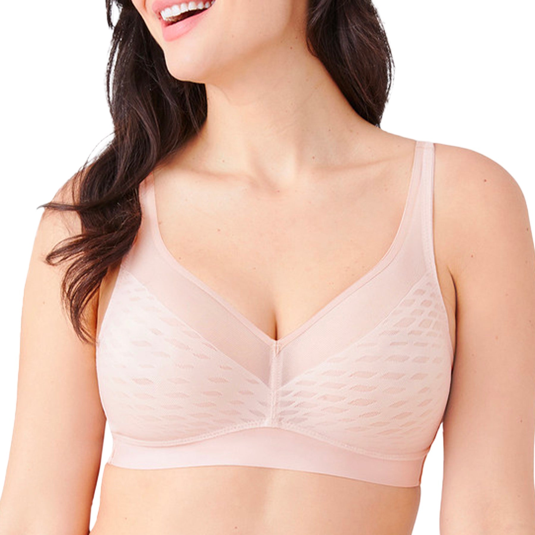 Wacoal Elevated Allure Wirefree Bra 852336 Rose Dust