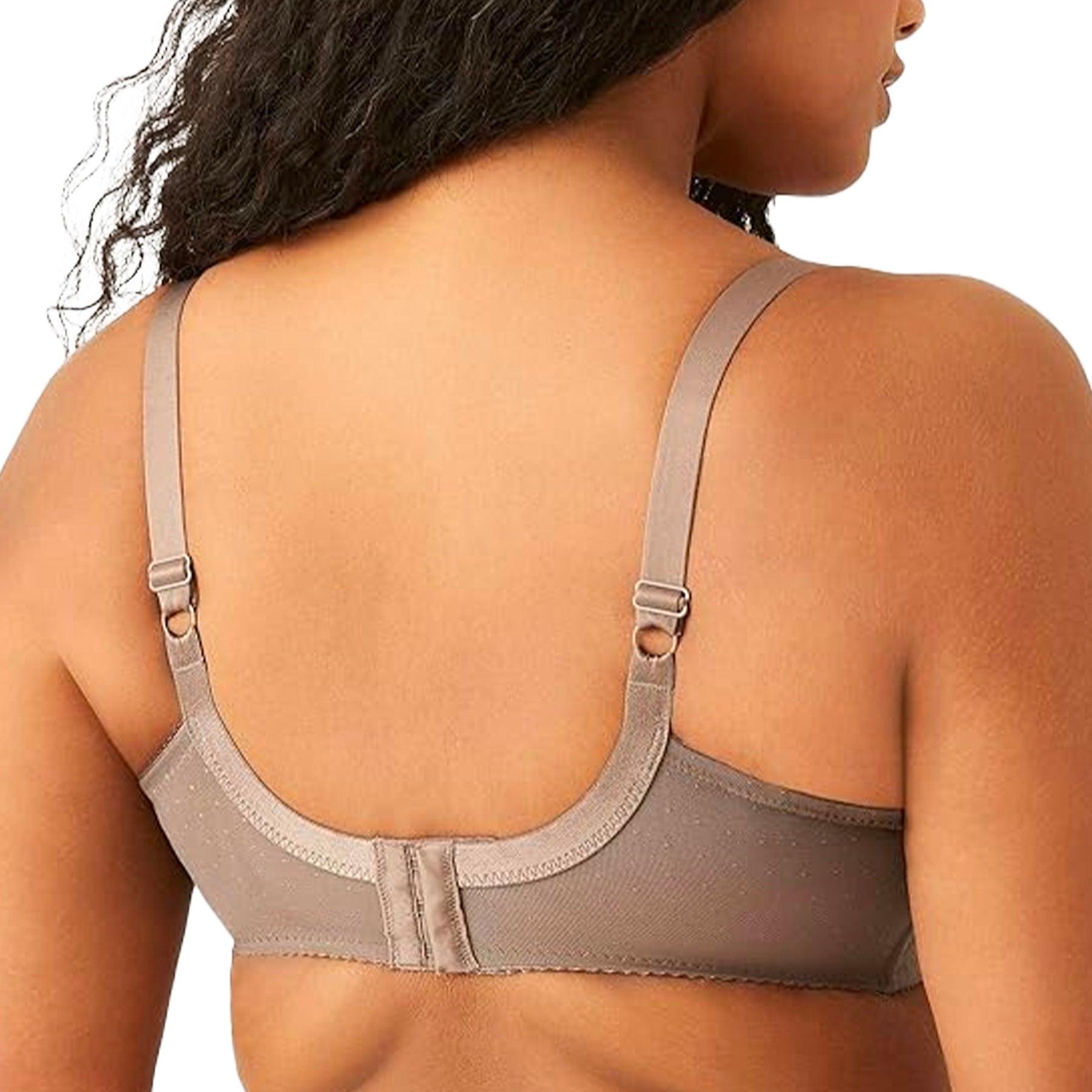Wacoal Retro Chic Full Figure Underwire Bra 855186 Cappuccino Back