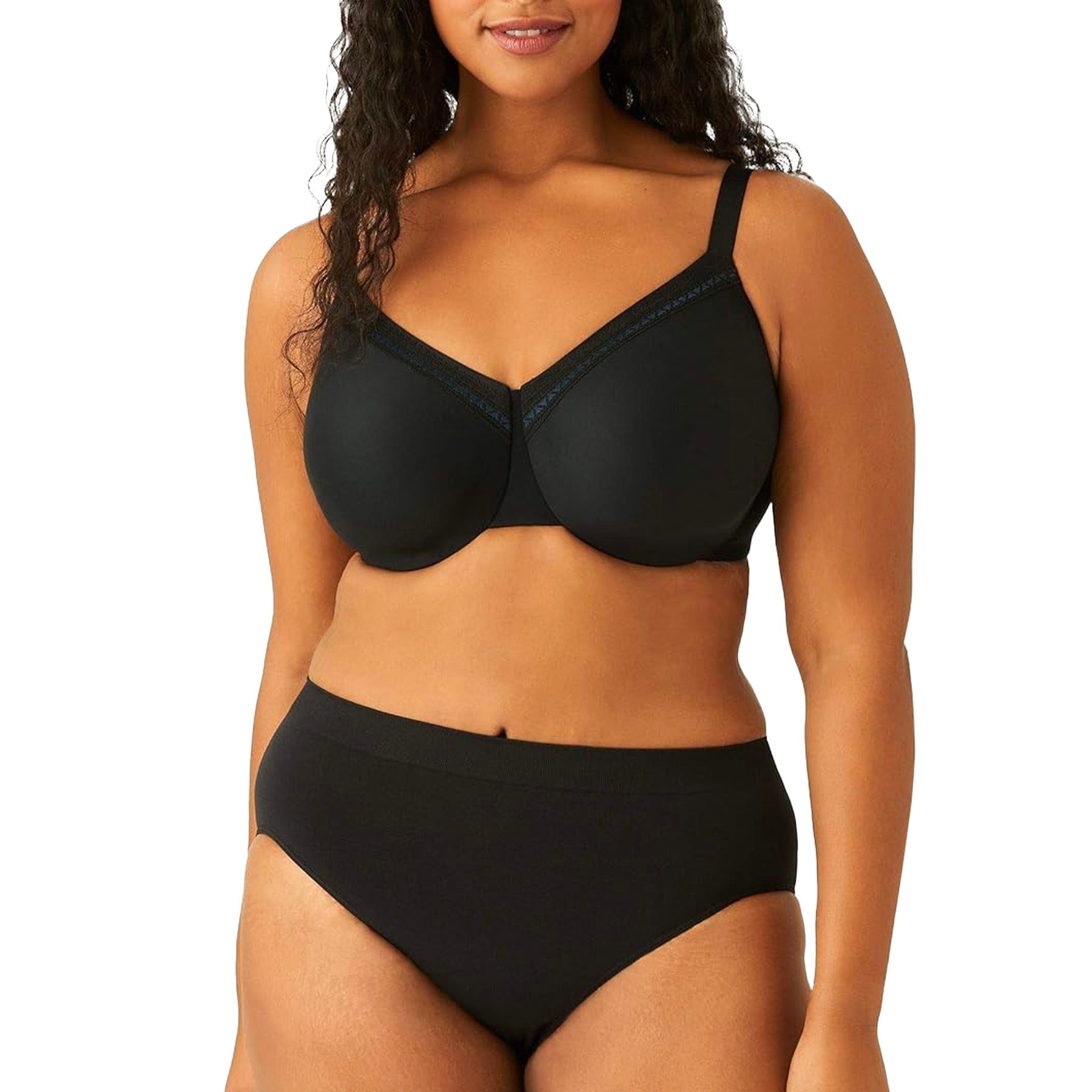 Wacoal Perfect Primer Full Figure Underwire Bra 855213 Black Set