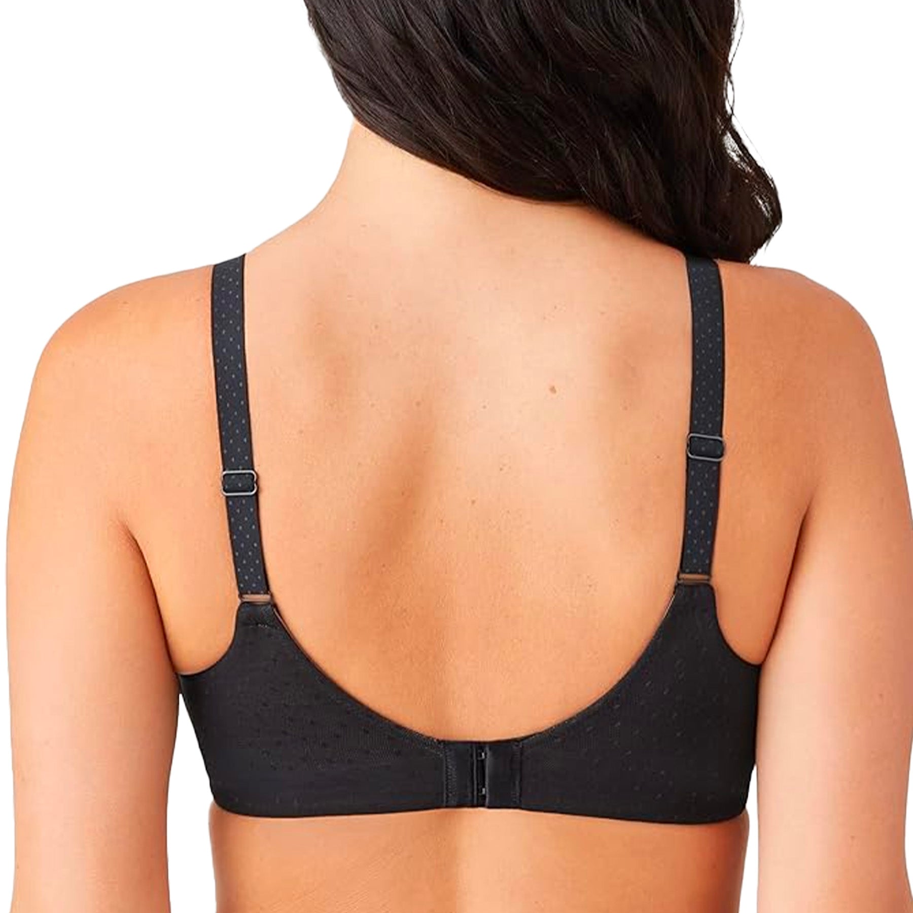 Wacoal Back Appeal Wire Free T-Shirt Bra 856303 Black Rear View