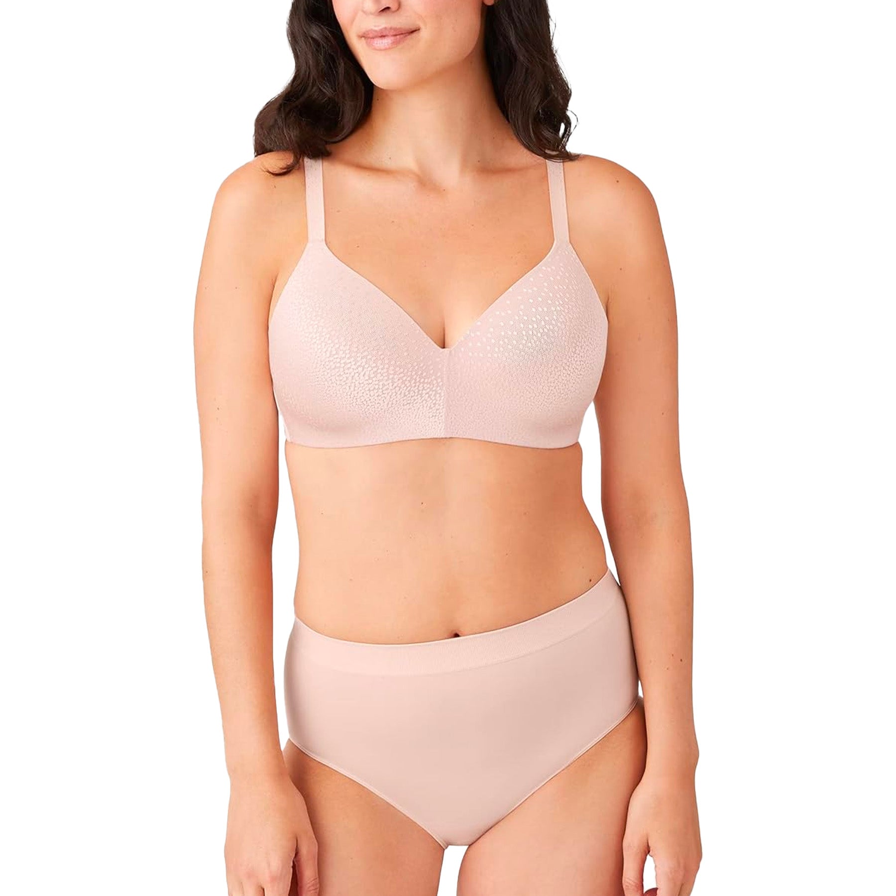 Wacoal Back Appeal Wire Free T-Shirt Bra 856303 Rose Dust Set