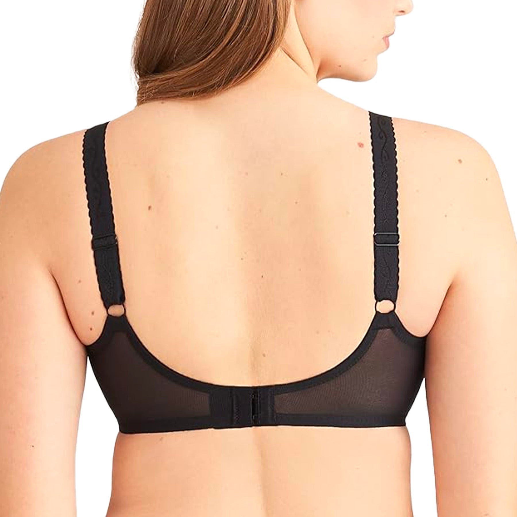 Wacoal Simple Shaping Seamless Minimizer Bra 857109 Black Rear View