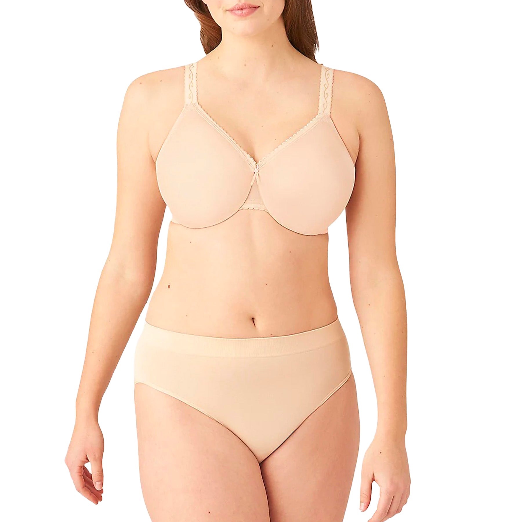 Wacoal Simple Shaping Seamless Minimizer Bra 857109 Sand Set