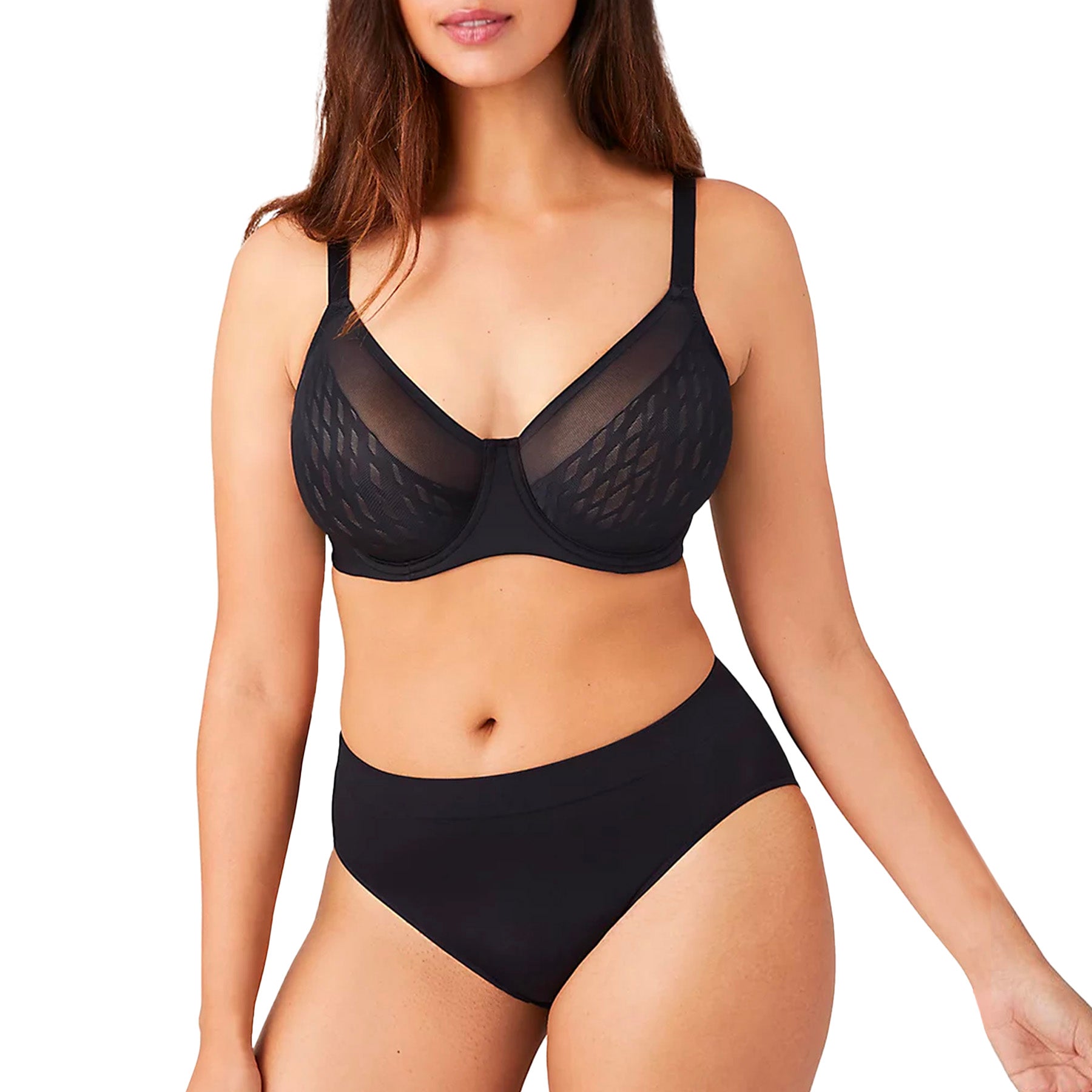 Wacoal Elevated Allure Underwire Bra 855336 Black Set