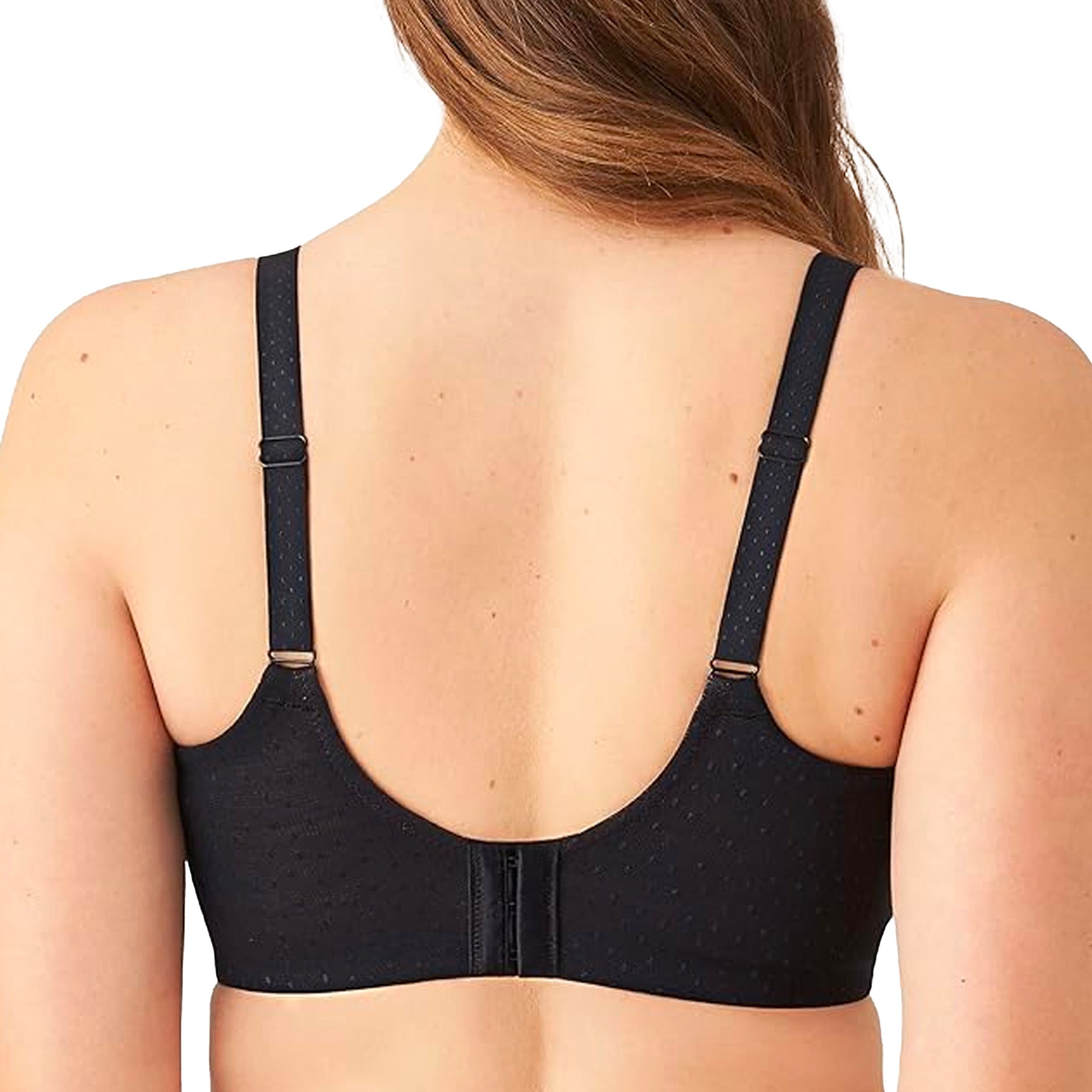 Wacoal Back Appeal Wire Free Bra 852303 Black Rear View