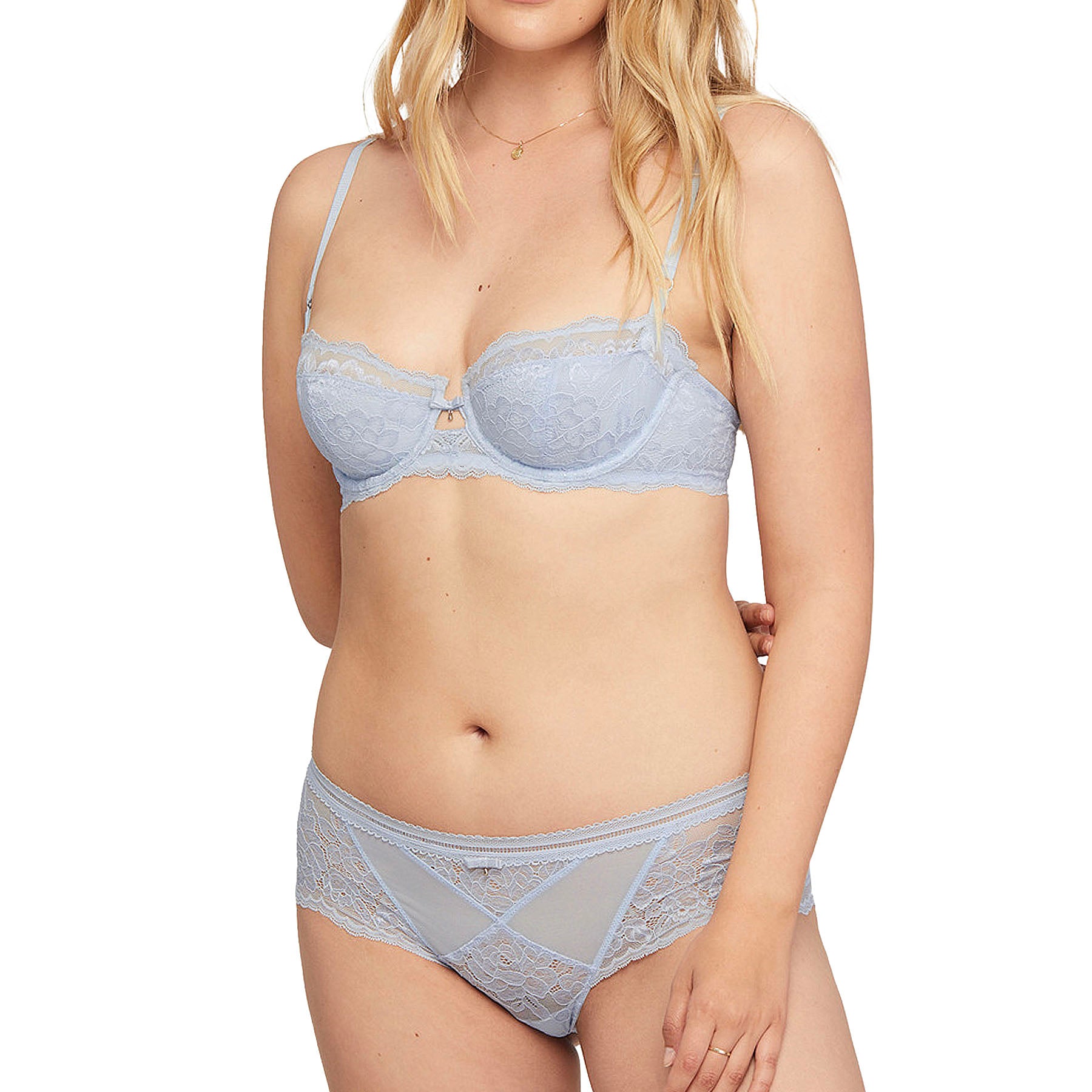 Montelle Wanderlust Keyhole Balconette Bra 9468 Heaven Set