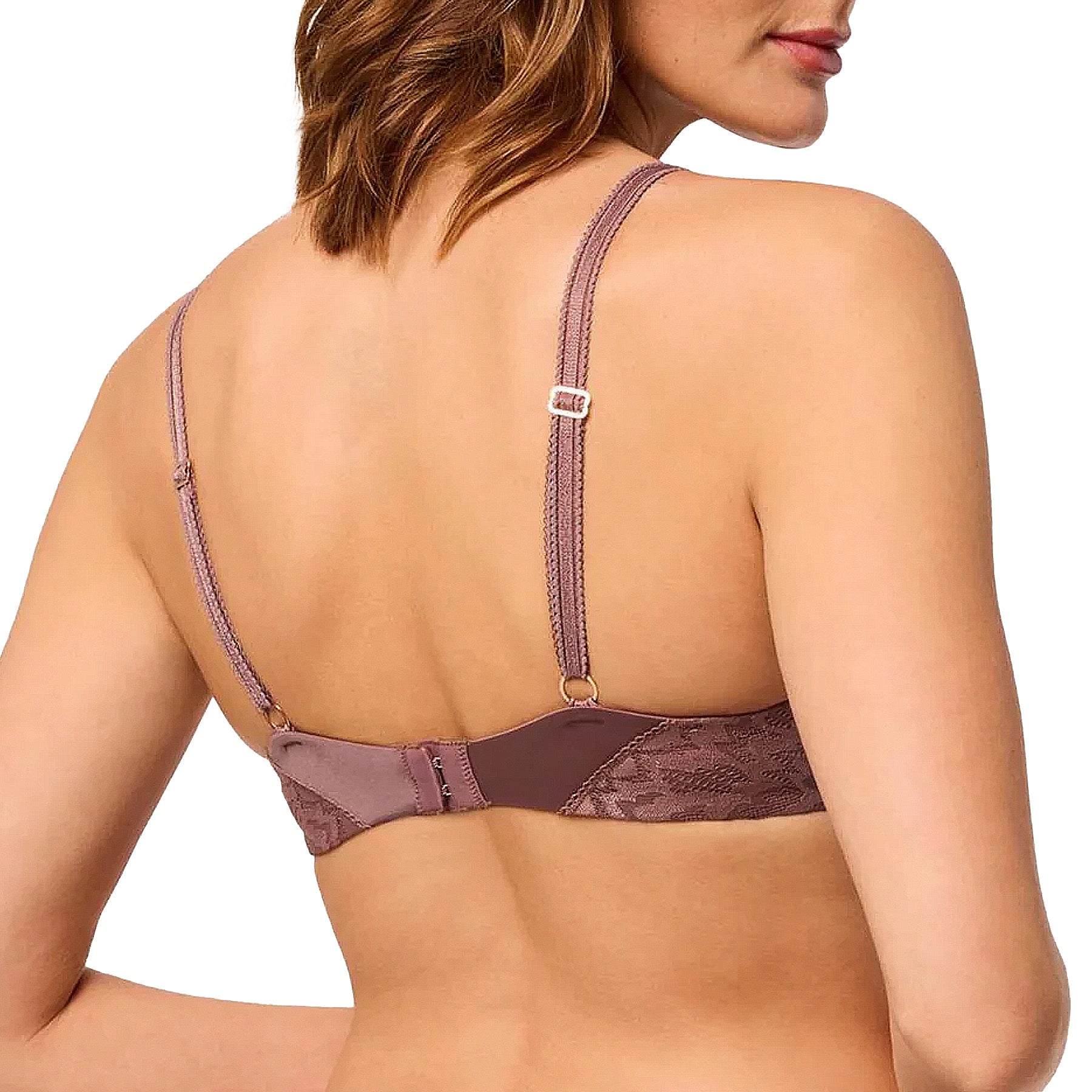 Montelle Wire-Free Bra 9703 Woodrose Back