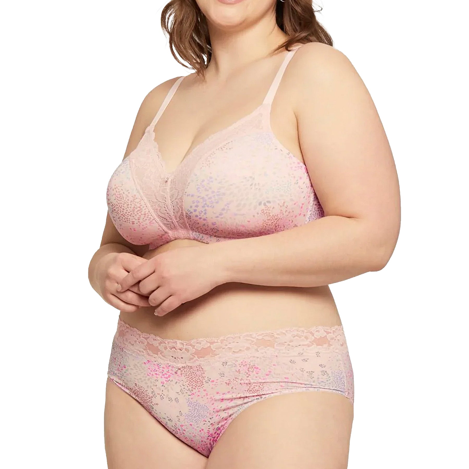 Montelle Wire-Free Dream Bra 9326 Flower Field Set