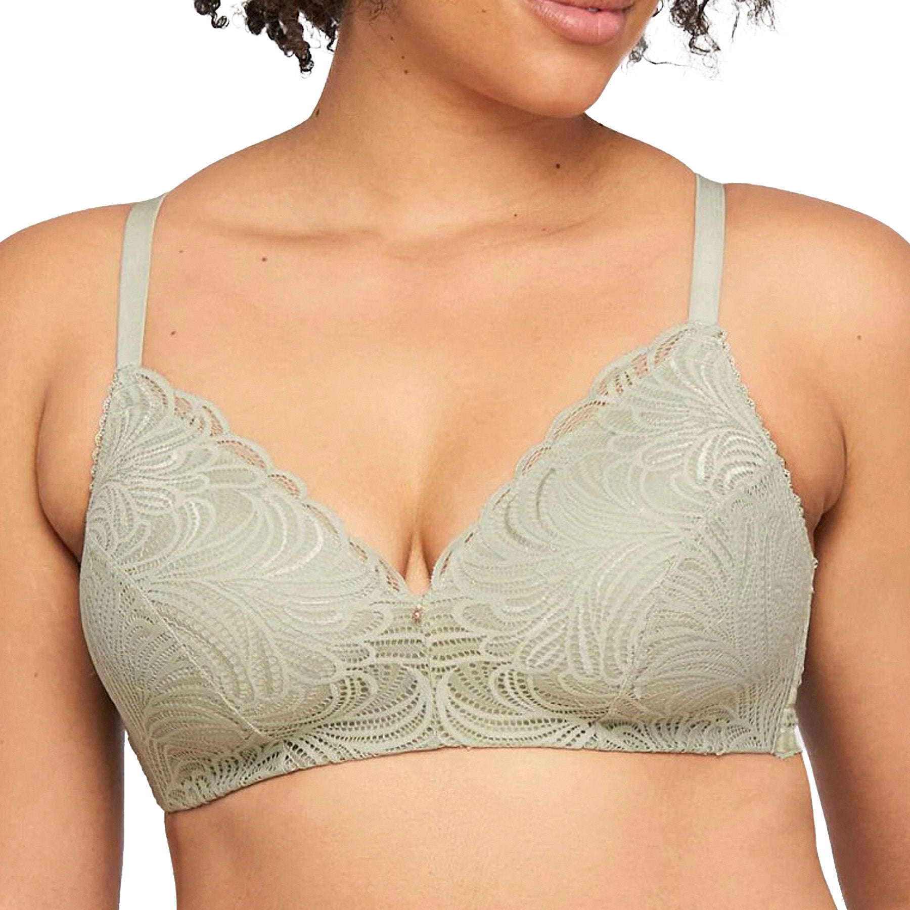 Montelle Wire Free Bra 9454 Sage Front