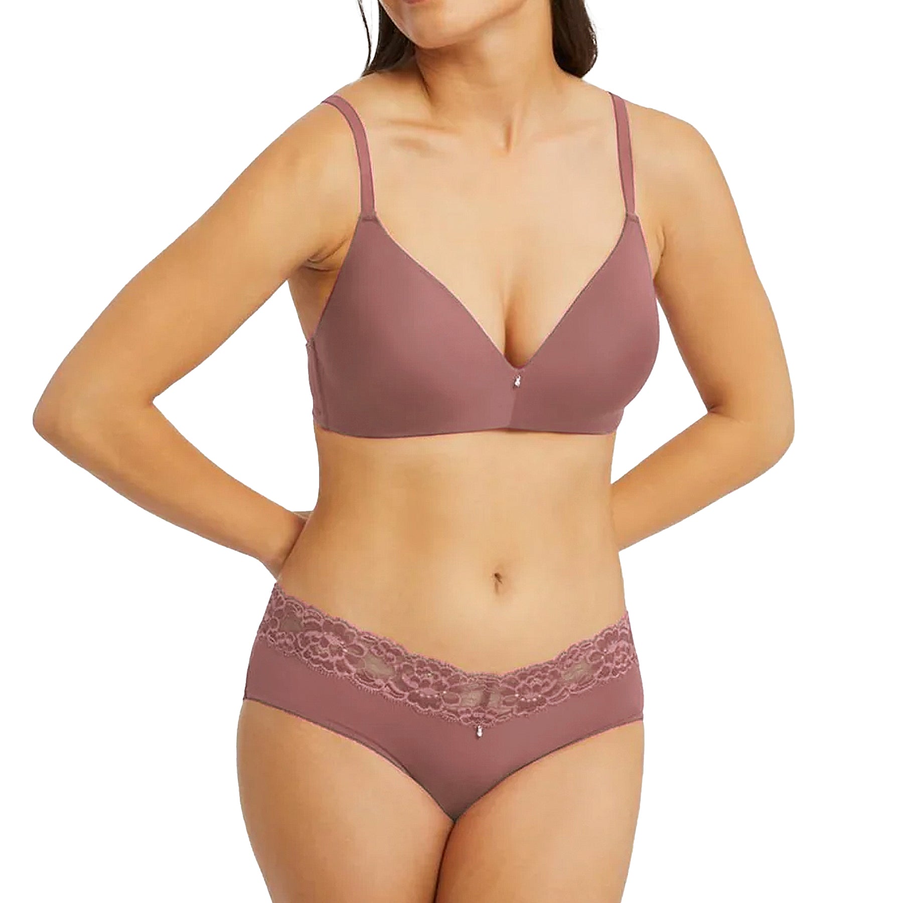Montelle Wire Free T-Shirt Bra 9317 - Mauve Mist