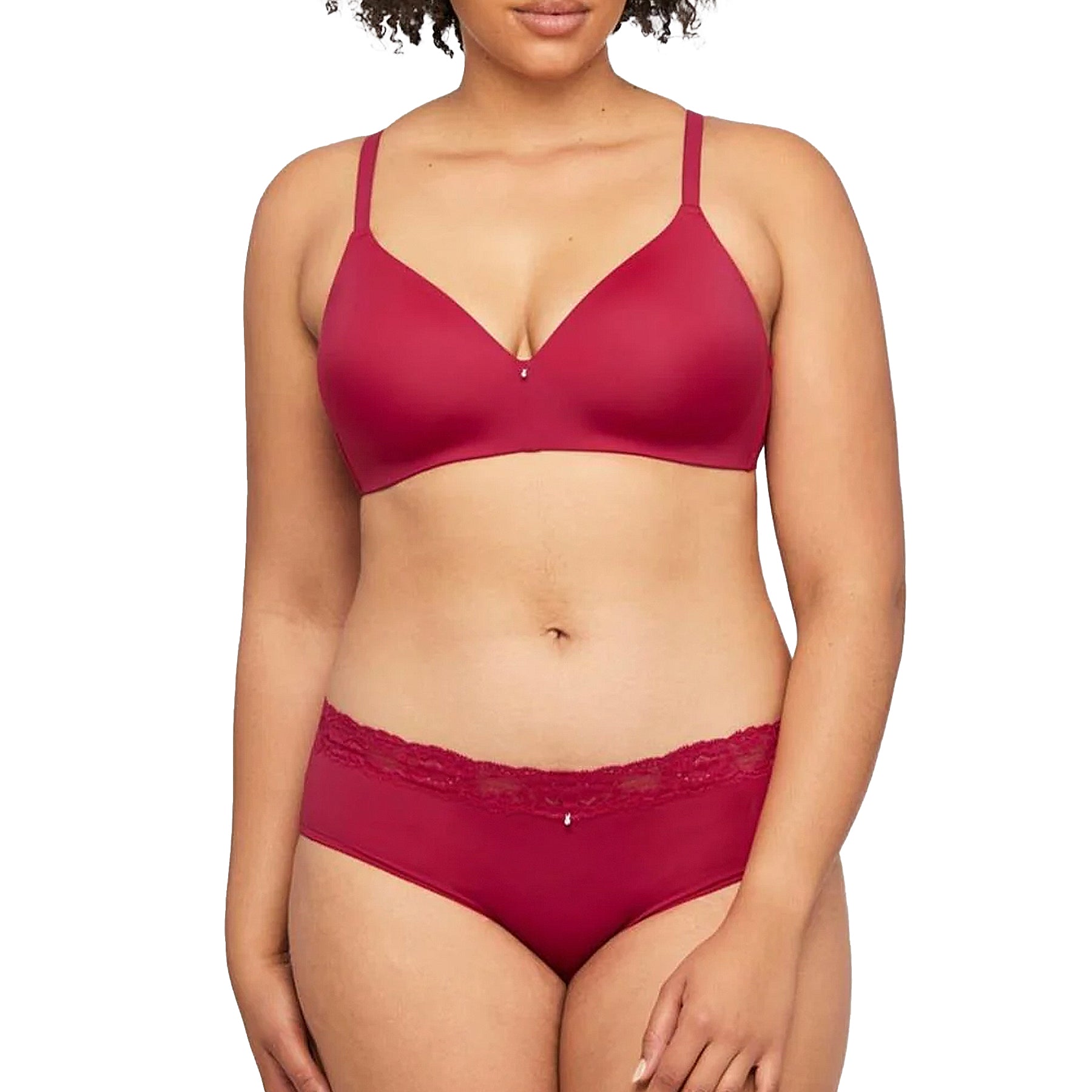 Montelle Wire Free T-Shirt Bra 9317 Raspberry Set