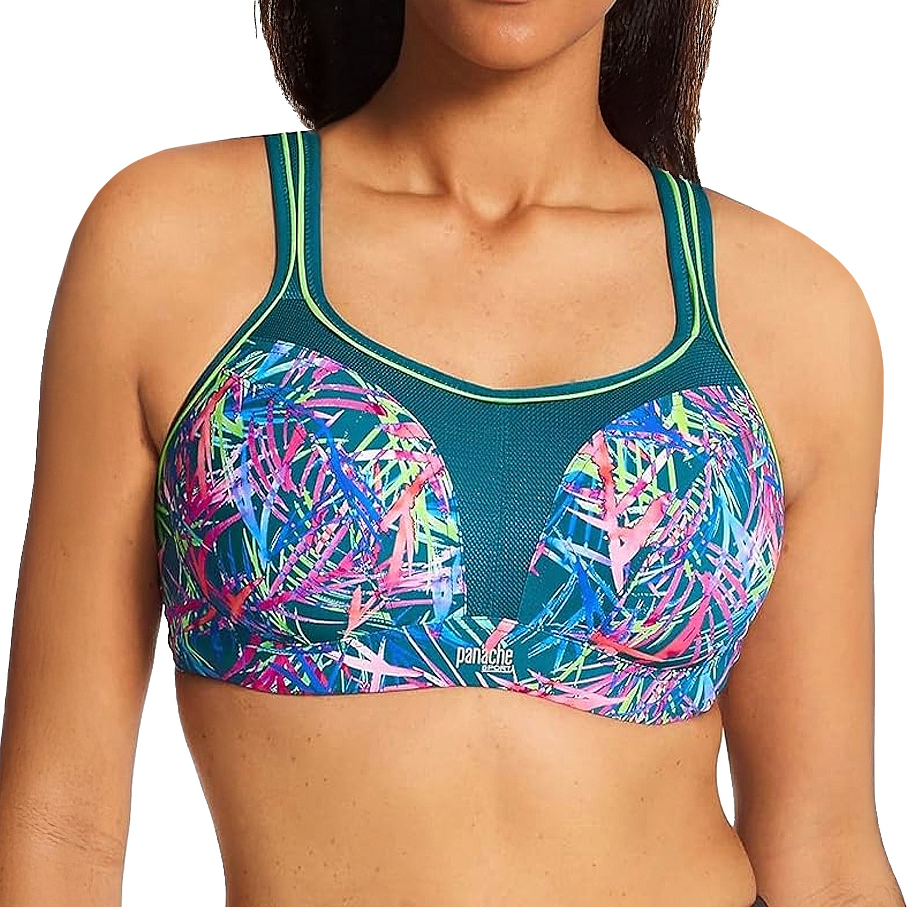 Panache Wired Sports Bra 5021A Fiesta Print Front