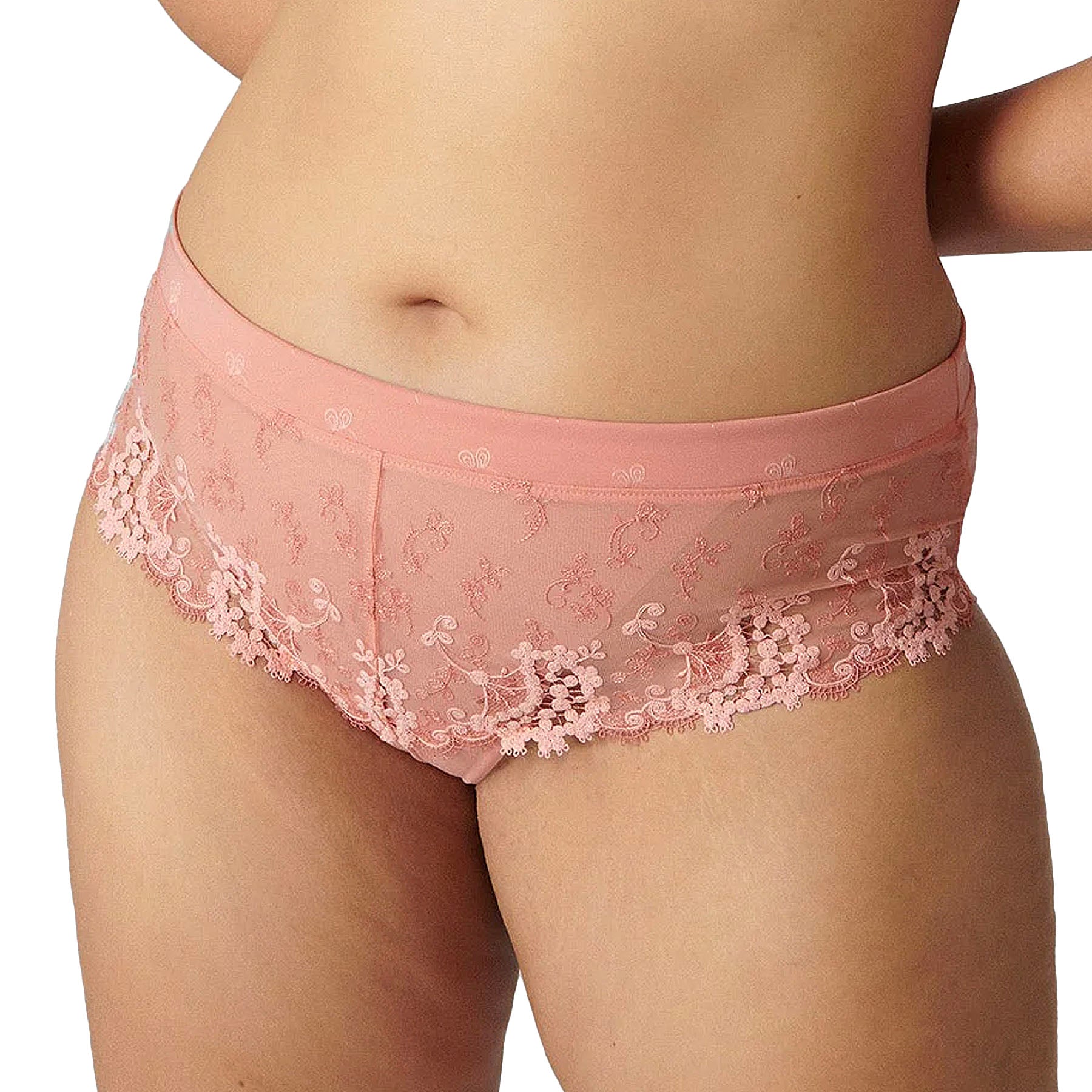 Simone Perele Wish Boyshort 12B630 Ginger Pink Front