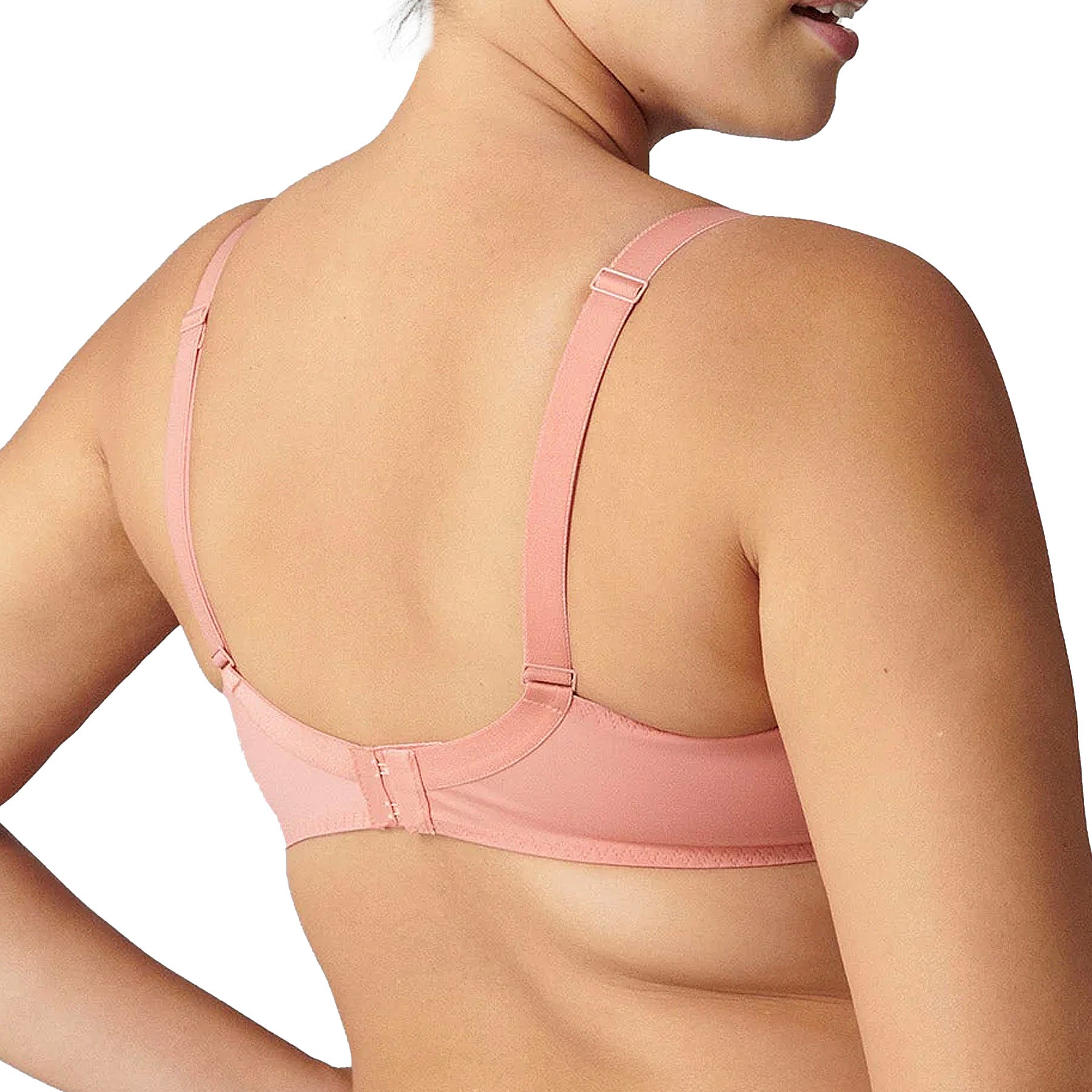 Simone Perele Wish Full Coverage Plunge Bra 12B319 Ginger Pink Back