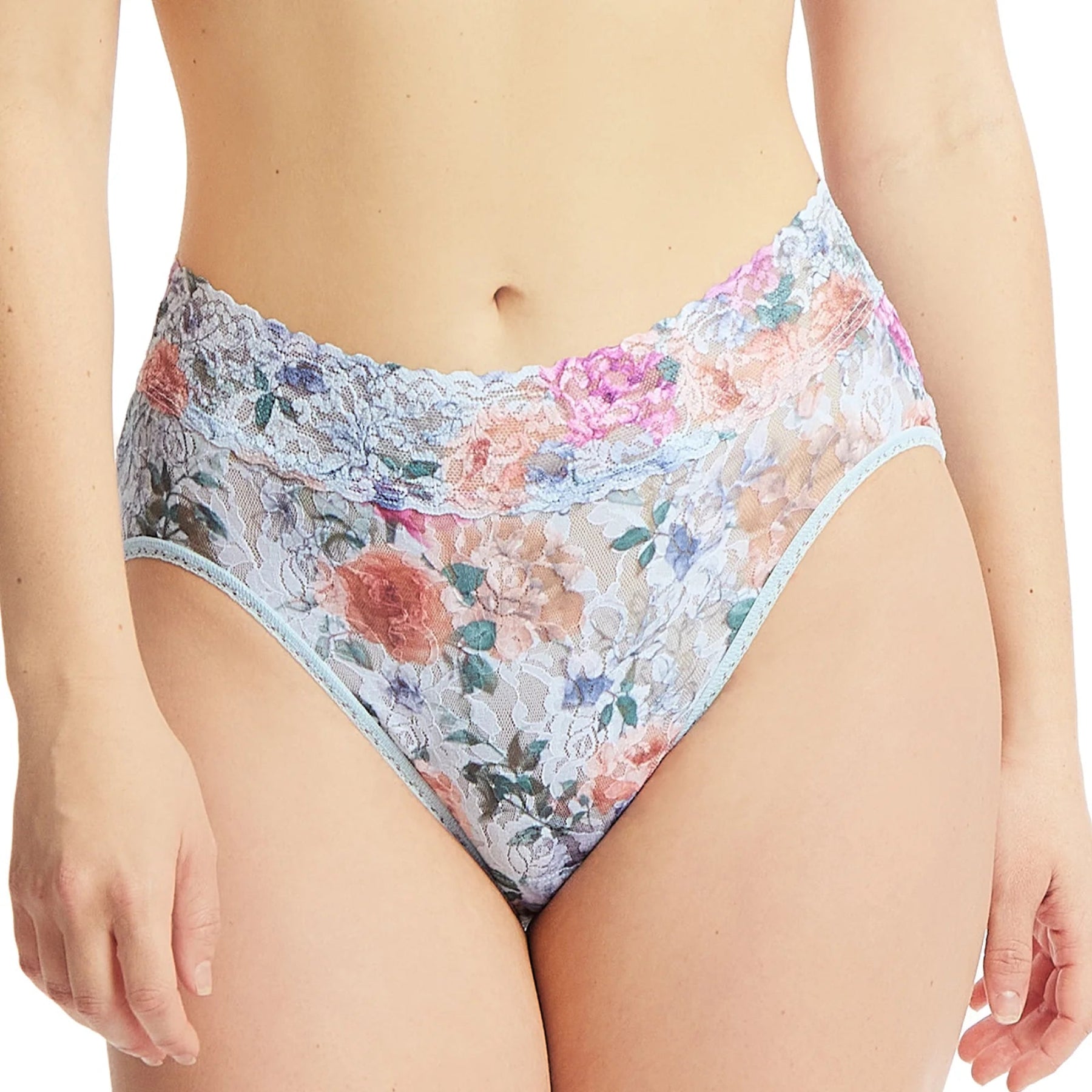 Hanky Panky Printed Signature Lace French Brief PR461 - Tea For Two