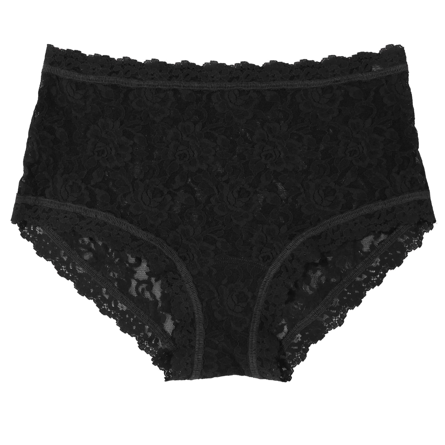 Hanky Panky Signature Lace High Rise Boyshort 481292 - Black
