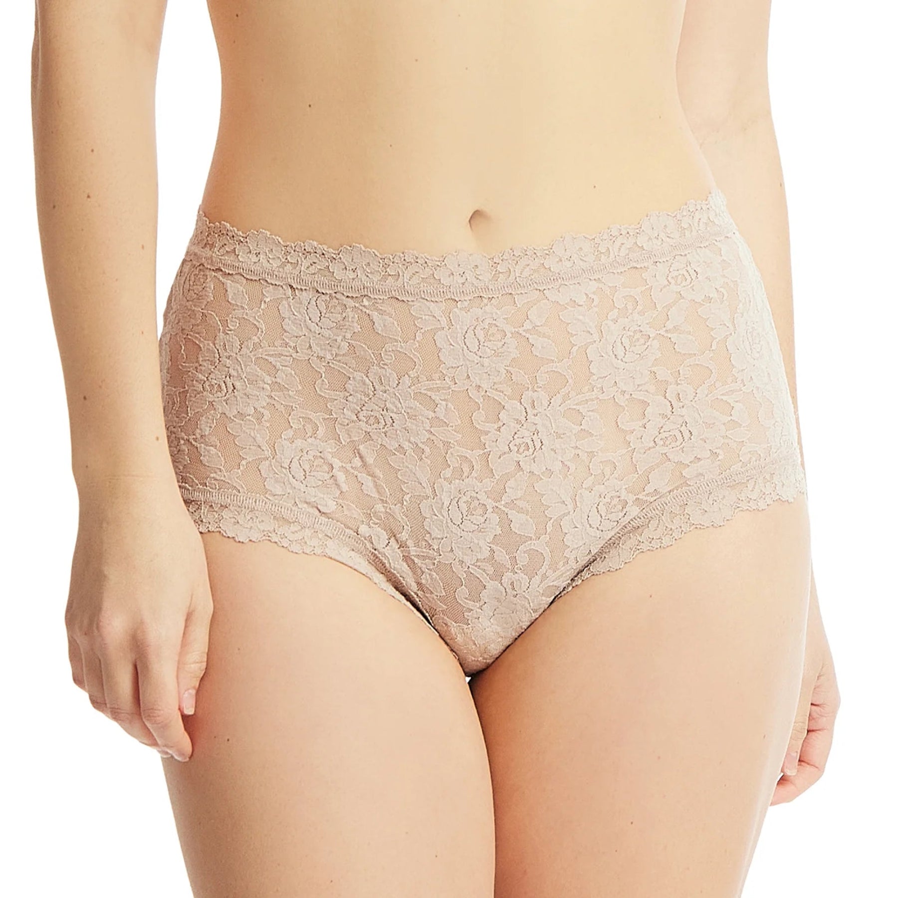 Hanky Panky Signature Lace High Rise Boyshort 481292 - Chai