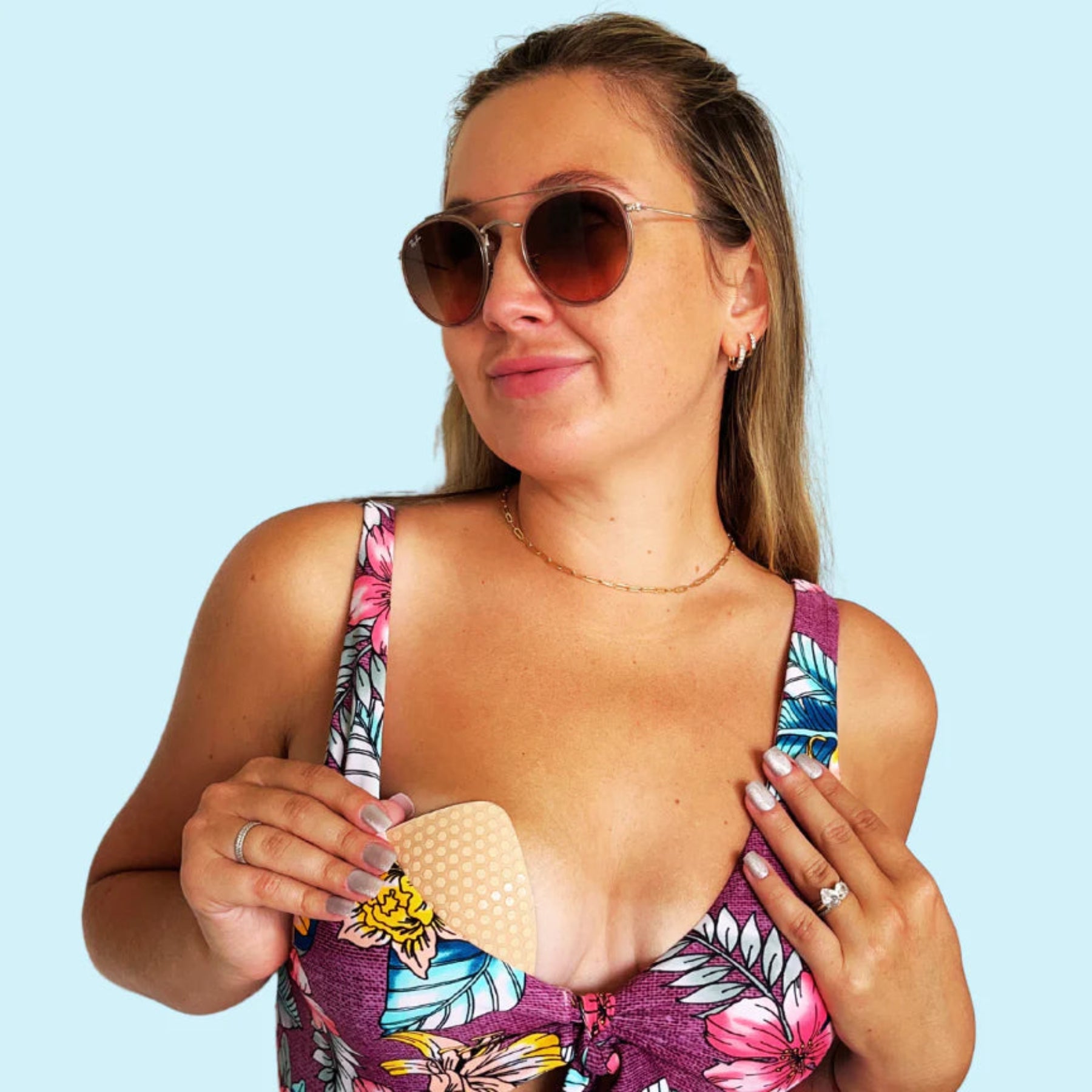 Triangle Push Up Bra Insert HC500-Latte