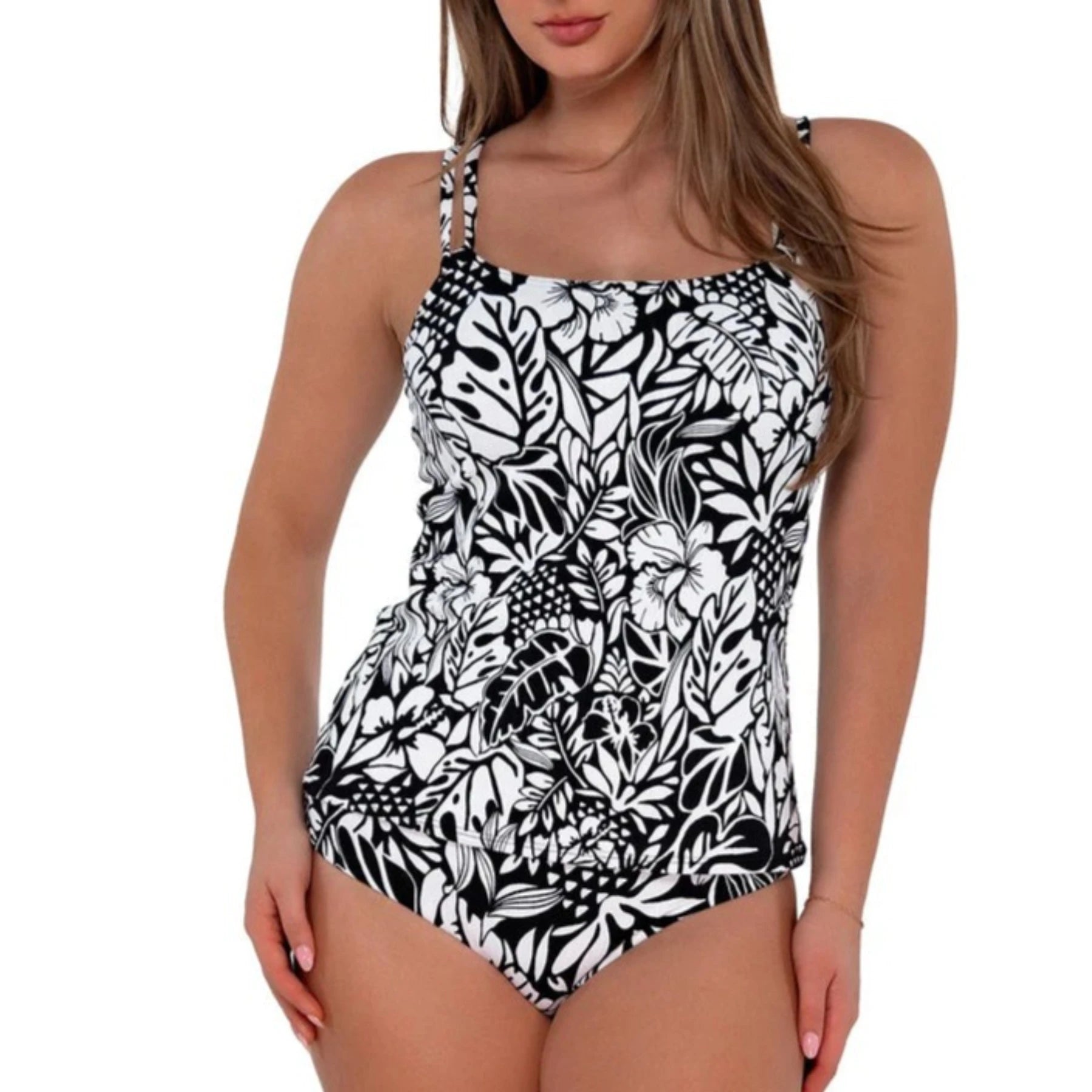 Taylor Tankini 75EFGH - Caribbean Seagrass Texture