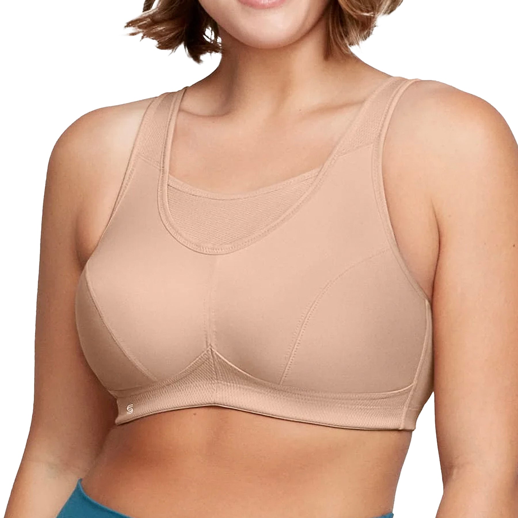 Glamorise No-Bounce Cami Sports Bra 1066 Cafe Front