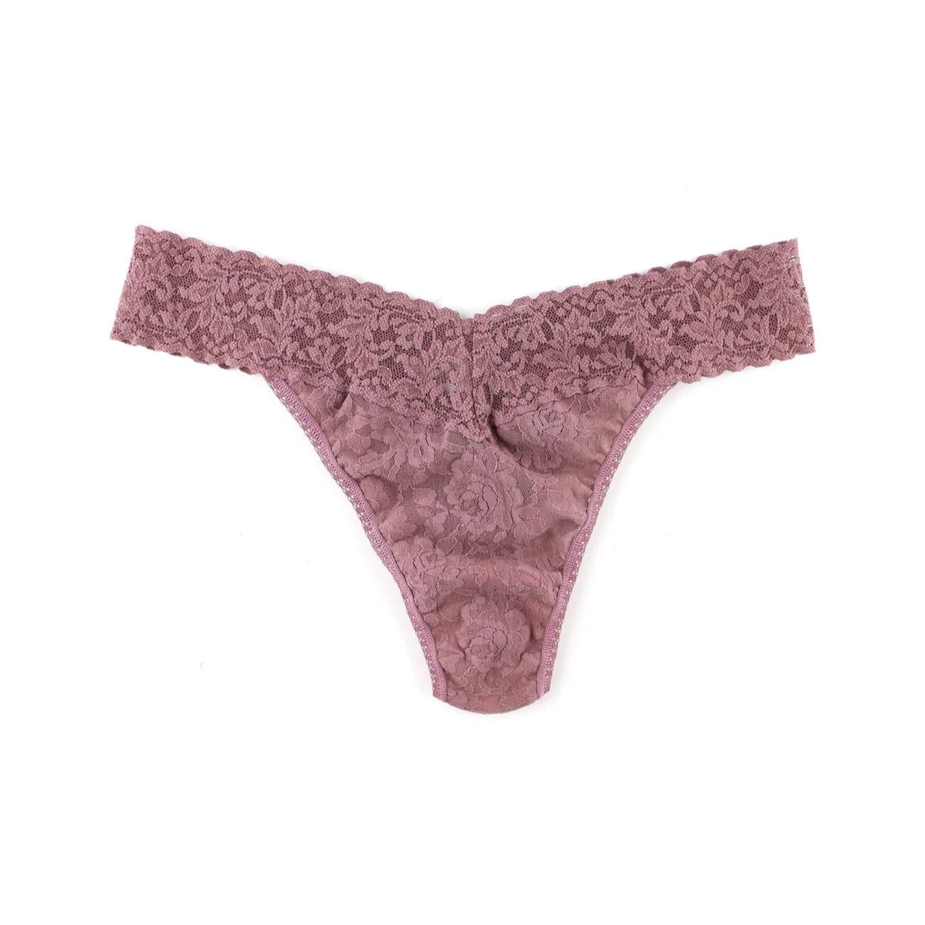 Hanky Panky Signature Lace Original Rise Thong 4811P - Artichoke Heart
