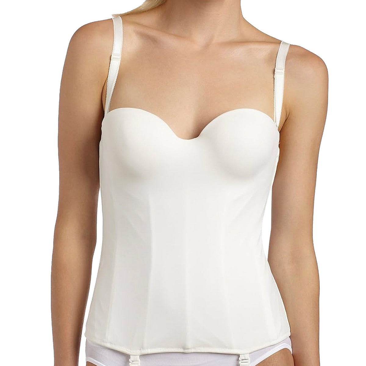 Carnival Invisible Torsolette Longline Bra 426 Ivory Front