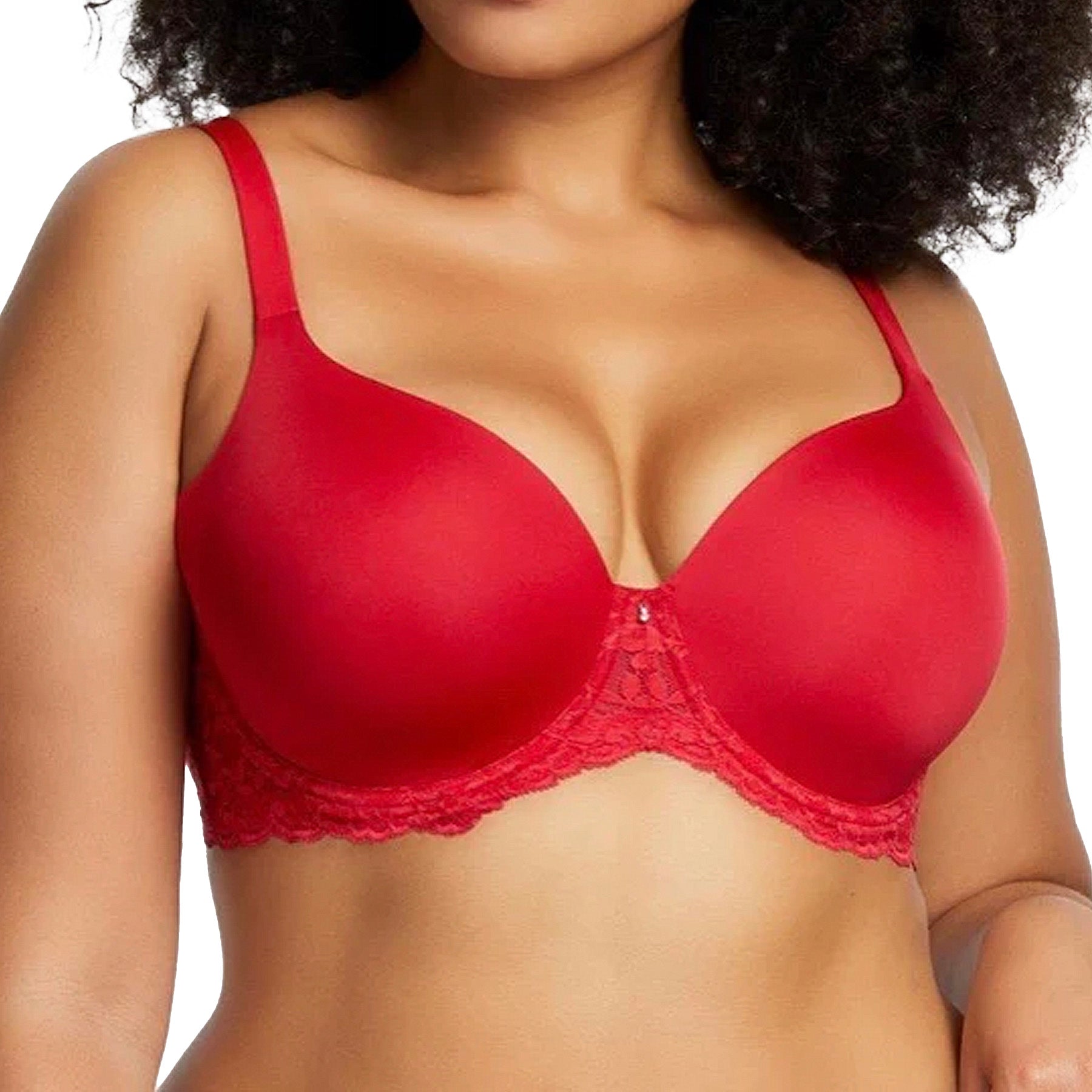 Montelle Pure Plus Full Cup T-Shirt Bra 9320 Sweet Red Front