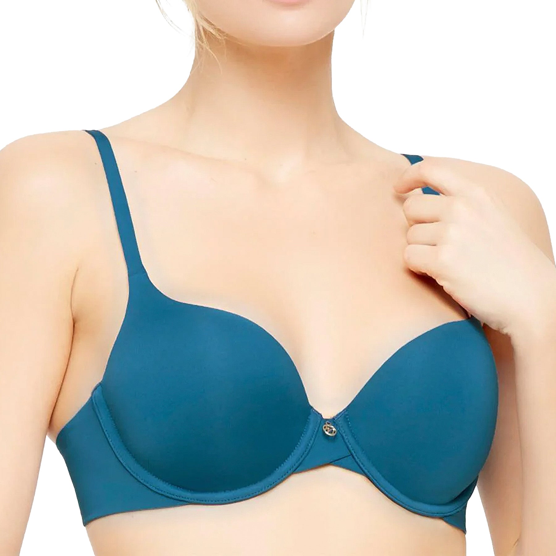 Montelle Pure Demi Cup T-Shirt Bra 9310 Moroccan Blue Front