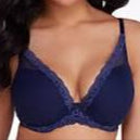 Natori Feathers Contour Plunge Bra 730023 - Midnight