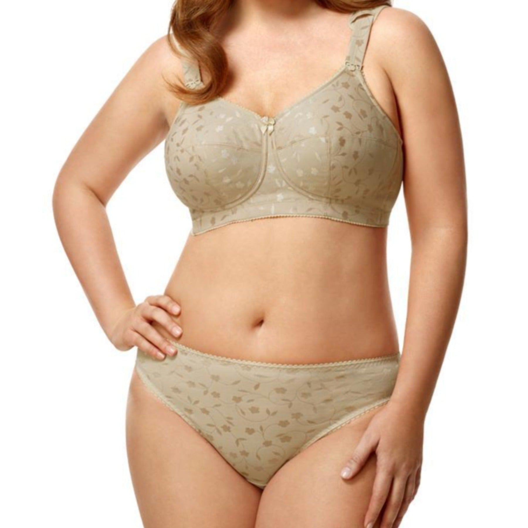 Jacquard Soft Cup Bra 1305 - Nude