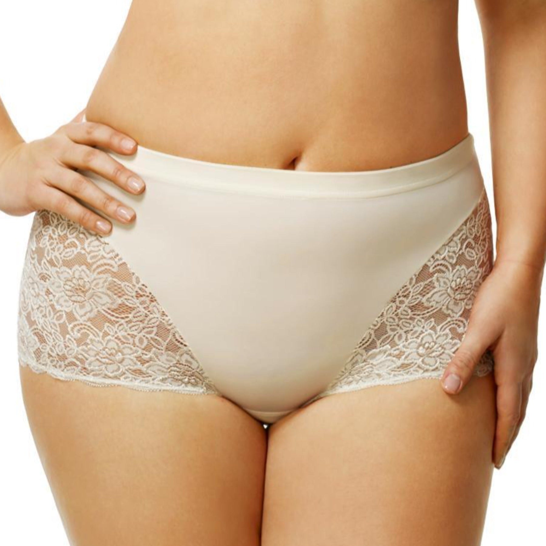 Cheeky Stretch Lace Panty 3311 - Ivory