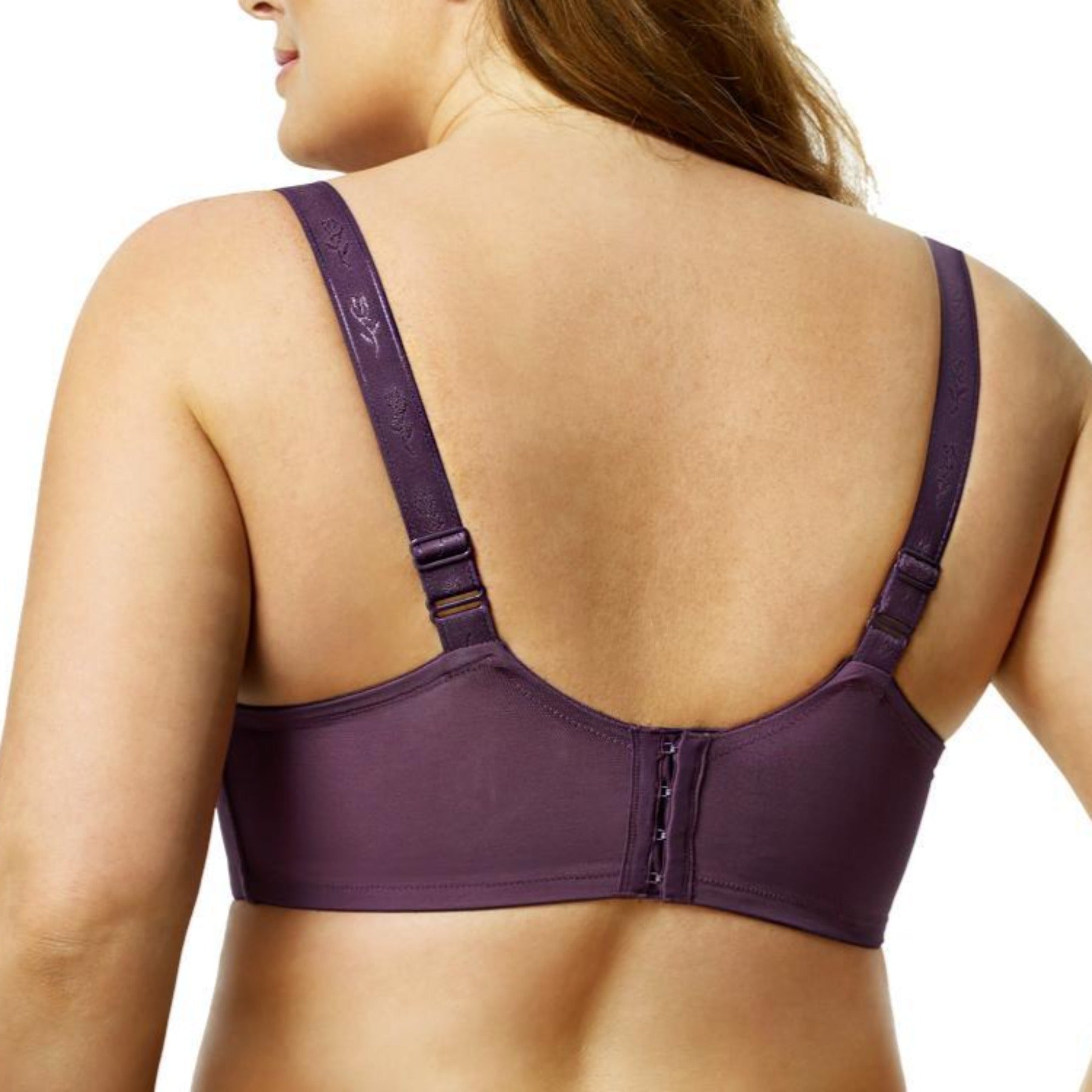 Full Coverage Stretch Lace Underwire Bra 2311 - Plum