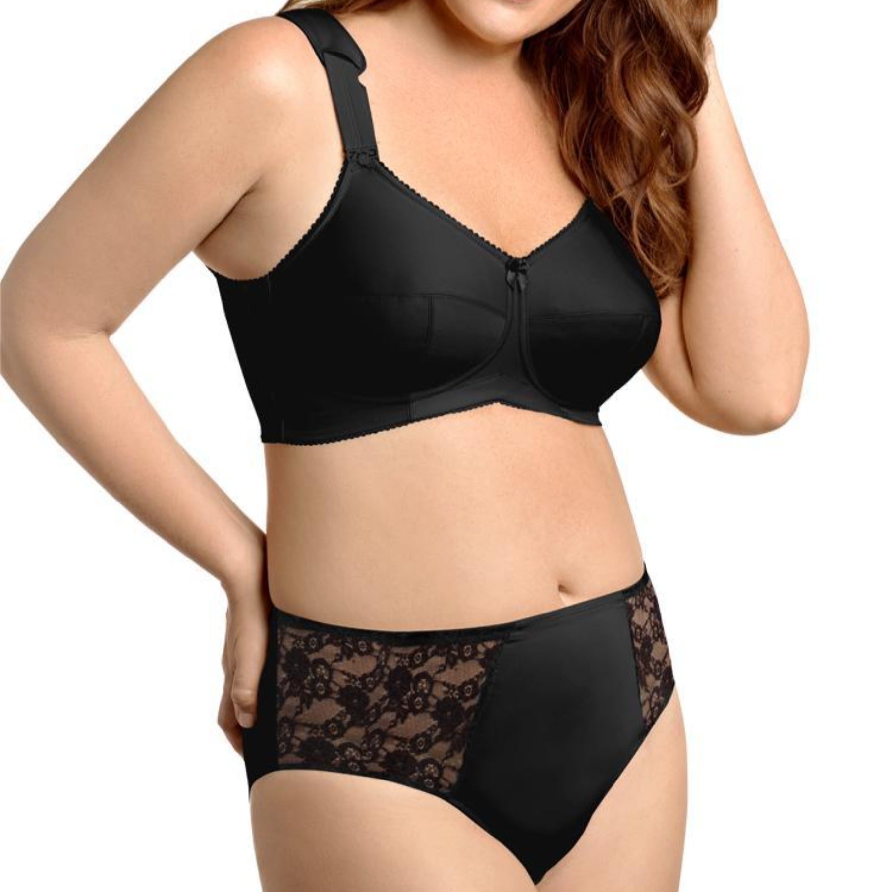 Full Coverage Wireless Soft Cup Bra 1505 - Black