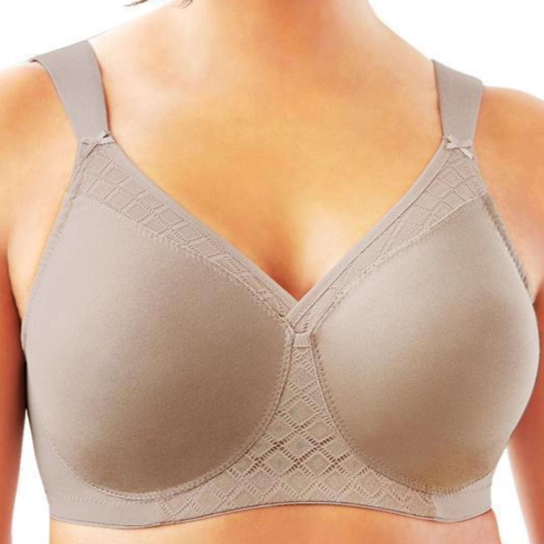 Glamorise Soft Shoulders T-Shirt Bra With Seamless Straps 1080