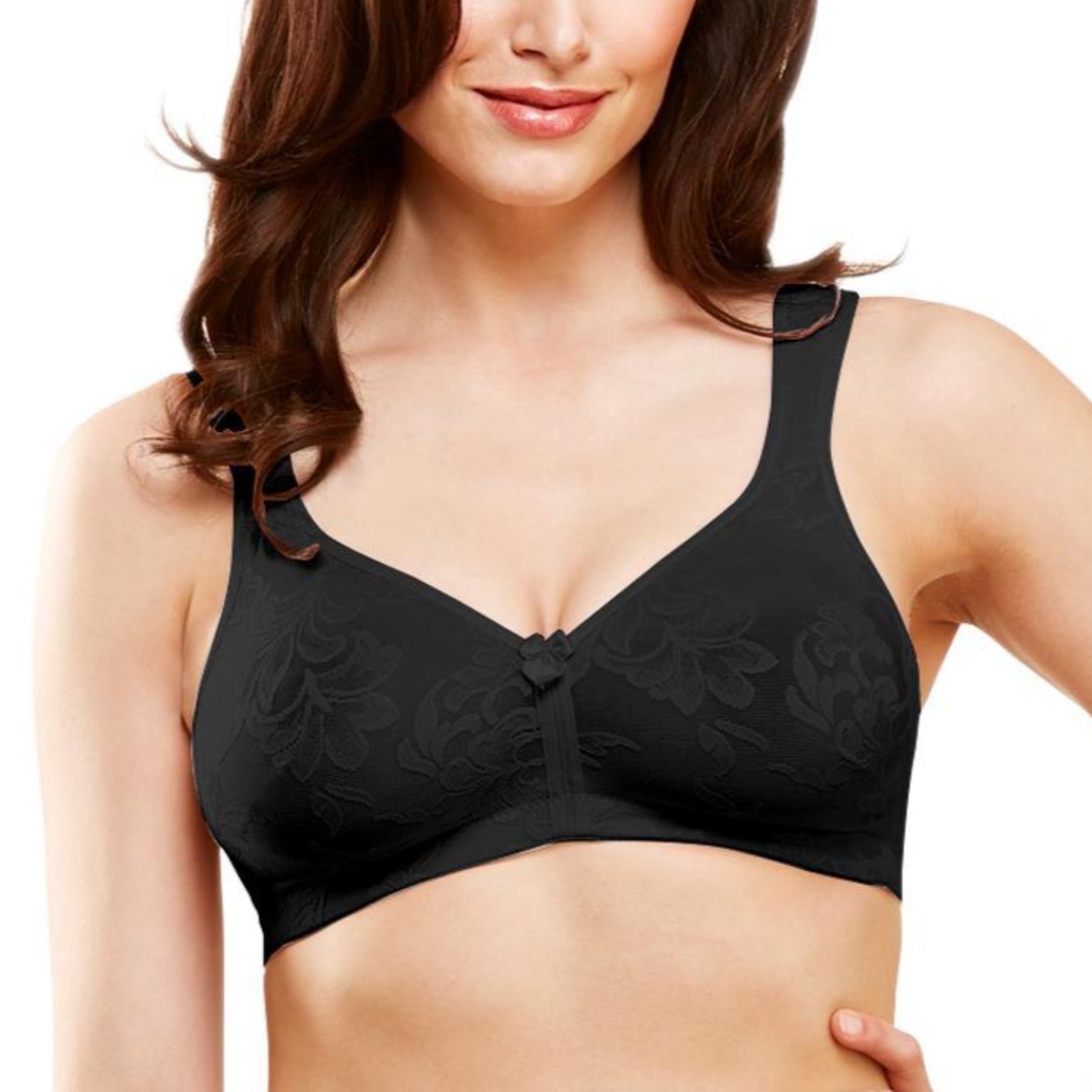 Versailles Full Coverage Seamless Wire-Free Bra 13214 - Black